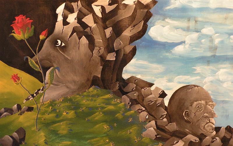 Brainstorm, 1977, Acryl-Leinen, 50x31.jpg